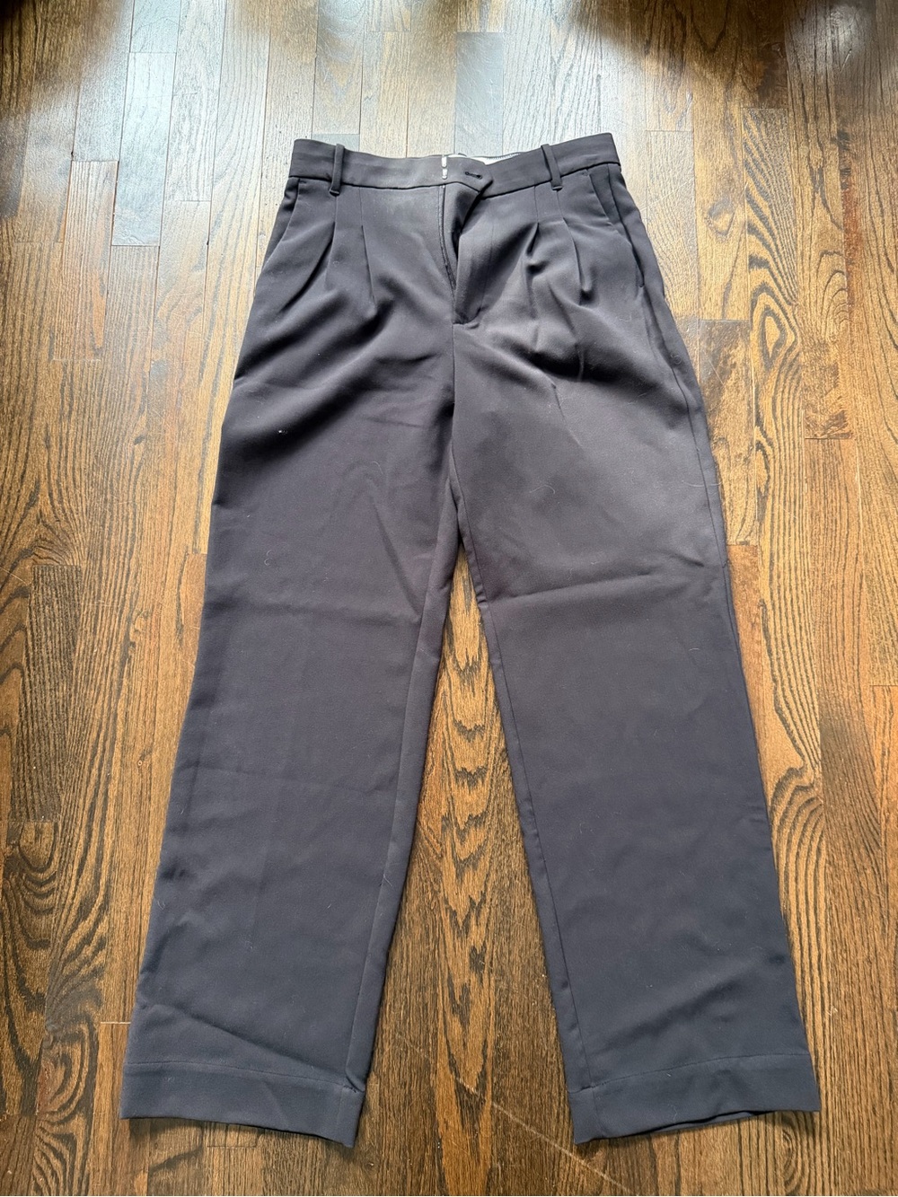 Women’s Brown Pleated Dress Trousers
